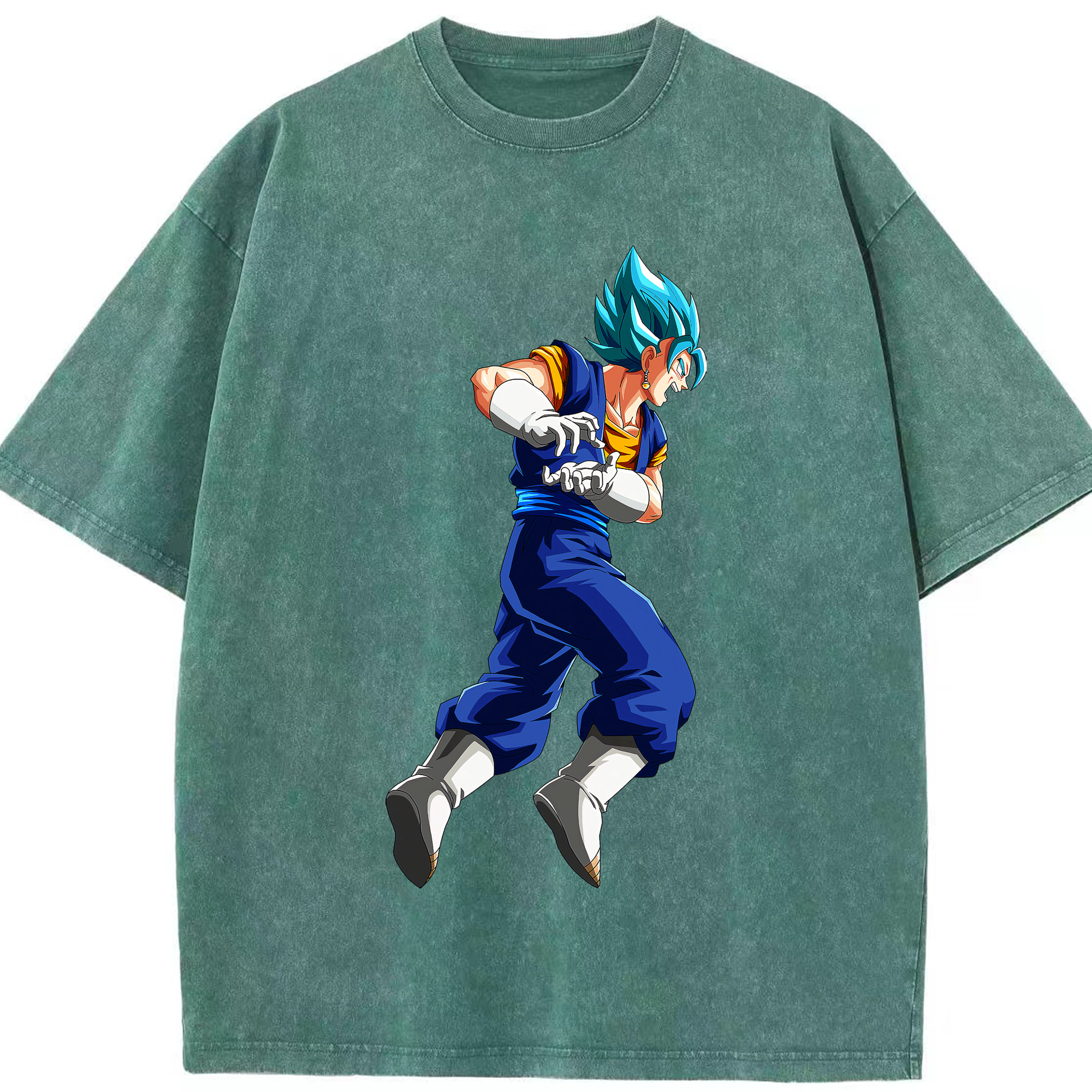 （画像用） ドラゴンボール ベジット DRAGON BALL Vegetto 綿100% ヴィンテージ風 半袖Tシャツ（フロントプリント）